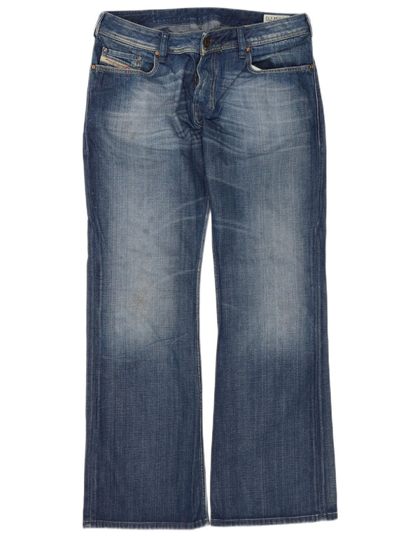 Diesel Uomo Zathan Regular Bootcut Jeans W34 L32 Cotone Blu