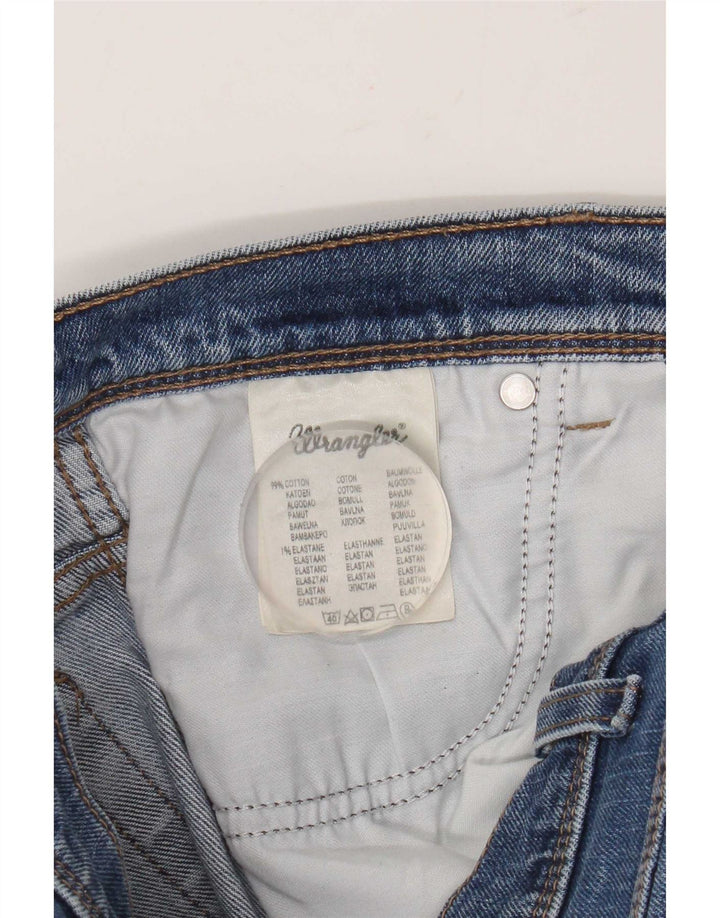 Jeans dritti da uomo Wrangler W34 L32 cotone blu