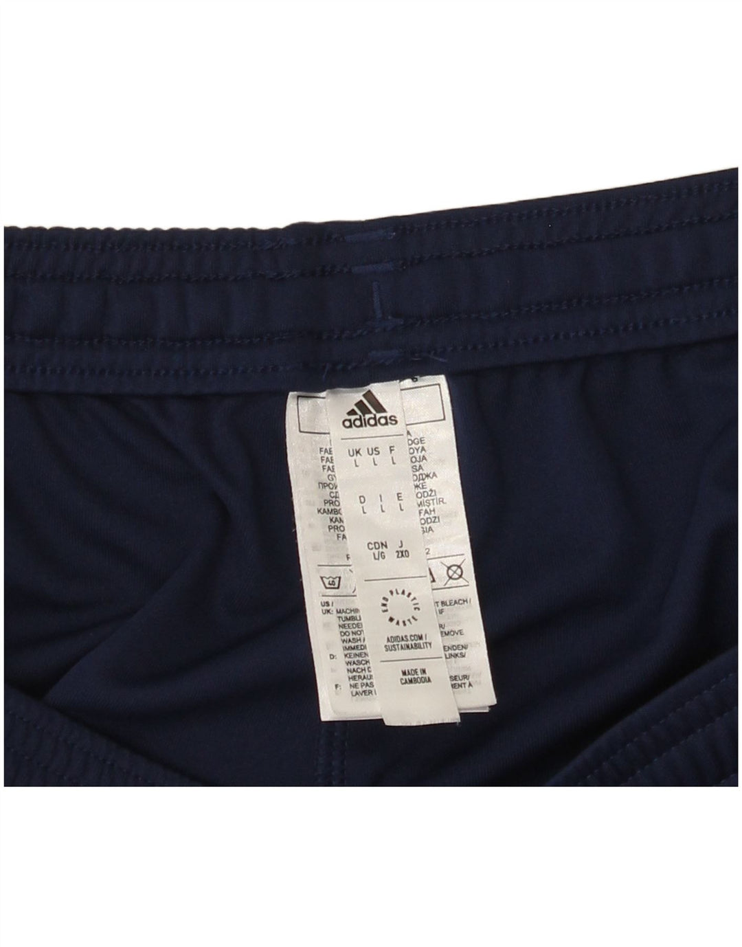 Pantaloncini sportivi Adidas Aeroready da uomo di grandi dimensioni in poliestere blu navy
