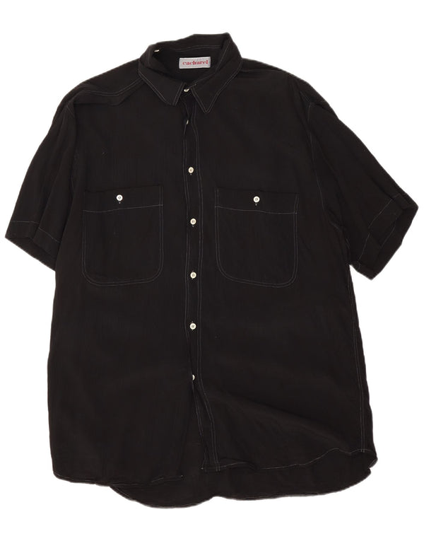 Camicia a maniche corte alta da uomo Cacharel XL nera