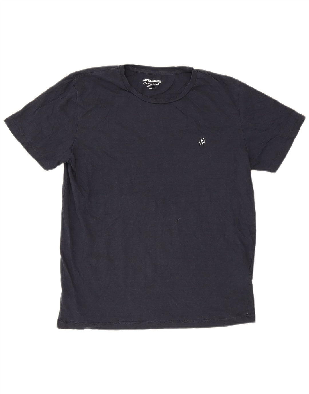 Jack & Jones T-shirt da uomo Top Large in cotone blu navy