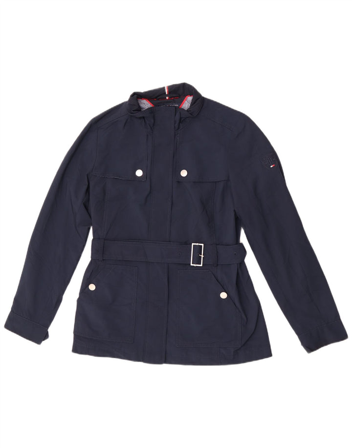 Giacca utility da donna Tommy Hilfiger UK 10 Small poliestere blu navy