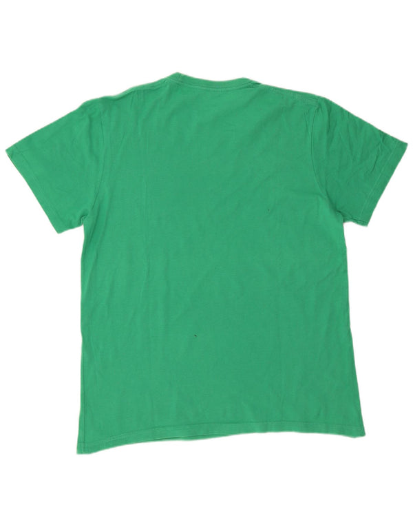 T-shirt grafica da uomo Converse Top in cotone verde medio