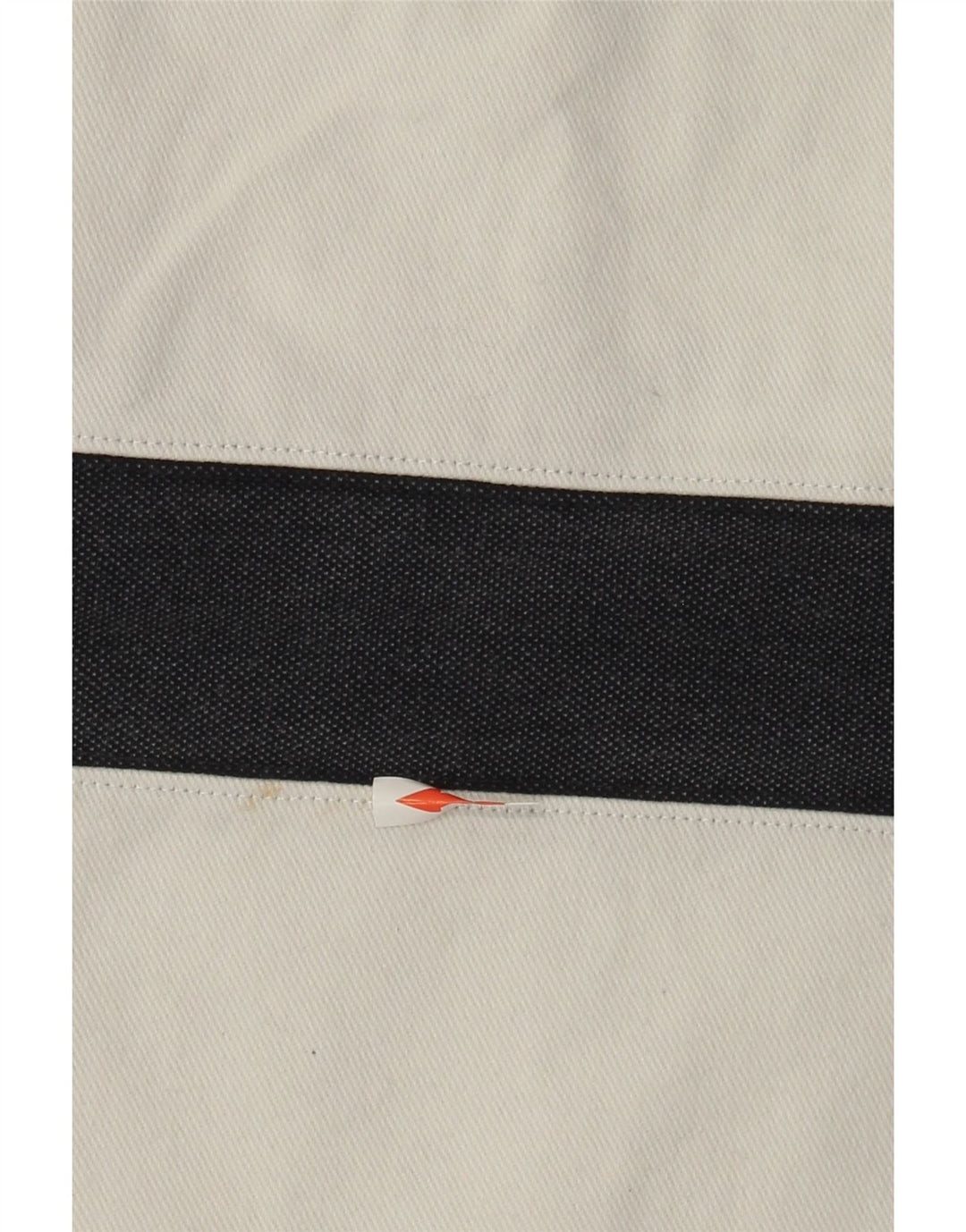 Crew Clothing Felpa da uomo con collo con zip, maglione medio a righe blu navy