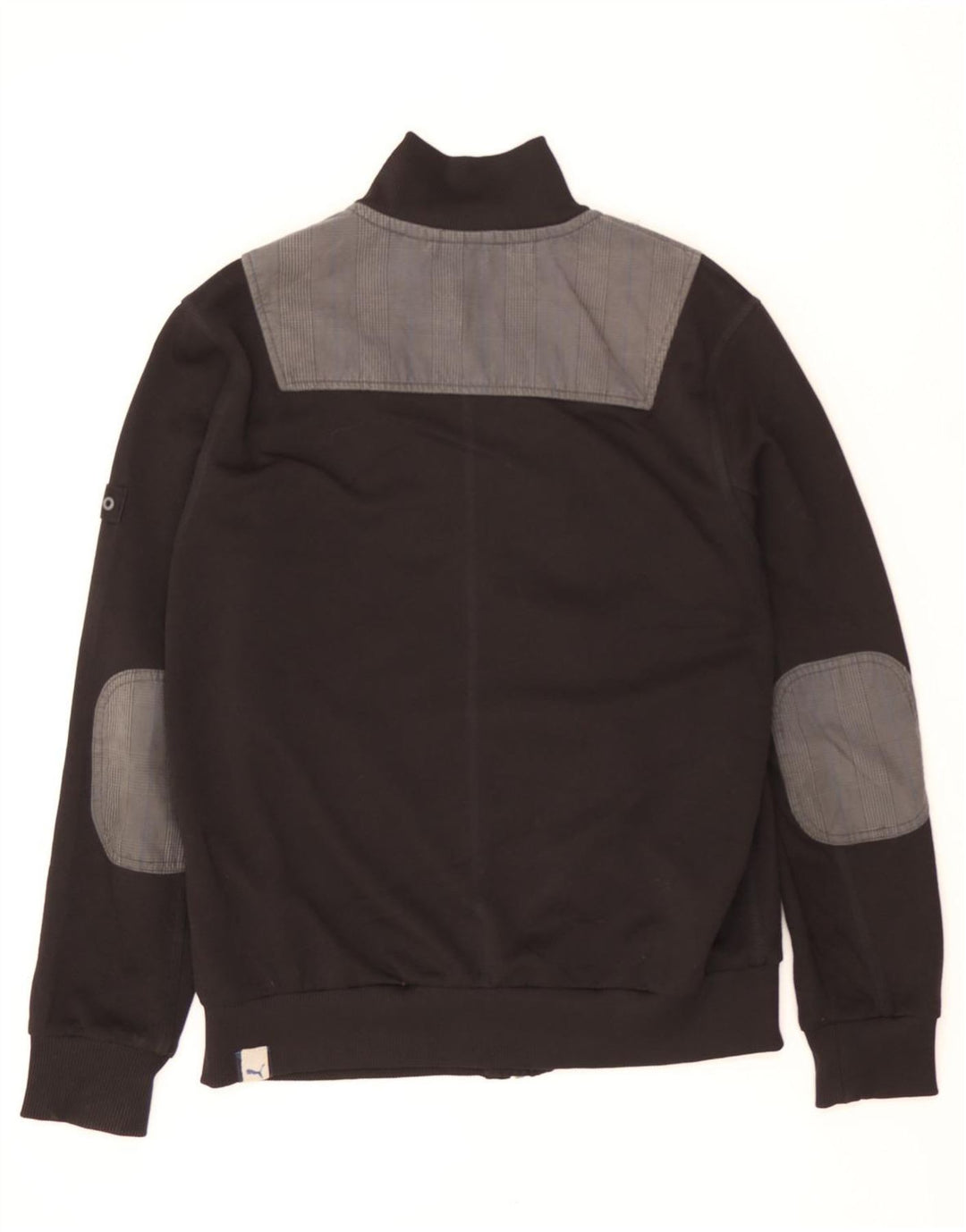 PUMA Womens Tracksuit Top Jacket UK 14 Medium Black Colourblock Polyester Vintage Puma and Second-Hand Puma from Messina Hembry 