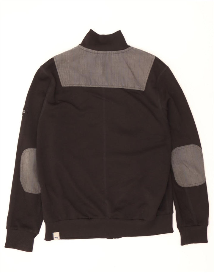 PUMA Womens Tracksuit Top Jacket UK 14 Medium Black Colourblock Polyester Vintage Puma and Second-Hand Puma from Messina Hembry 