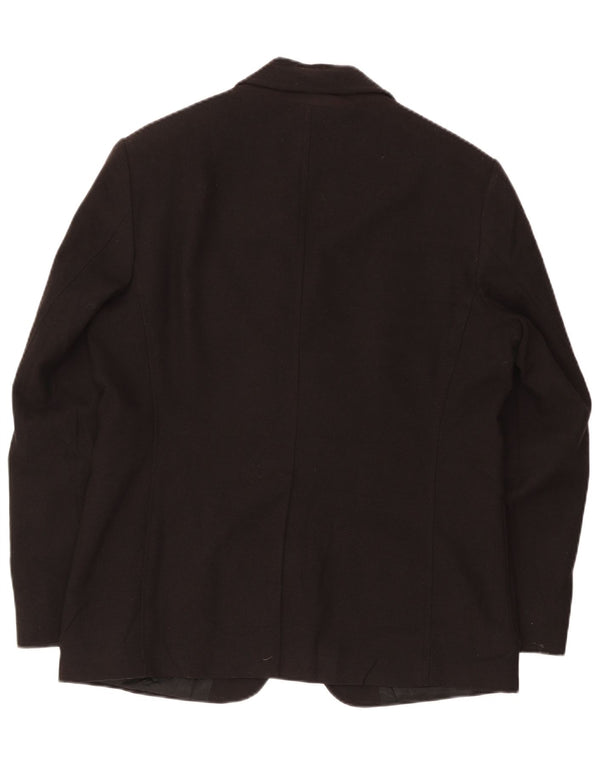 Geox Giacca da uomo Respira a 3 bottoni in lana nera UK 42 XL