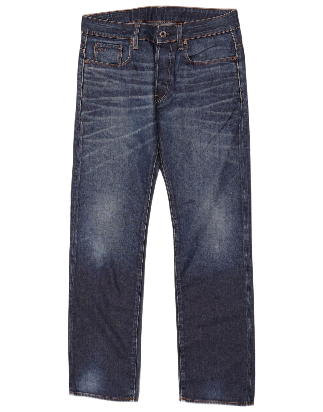 Jeans dritti da uomo G-Star 3301 W32 L30 cotone blu