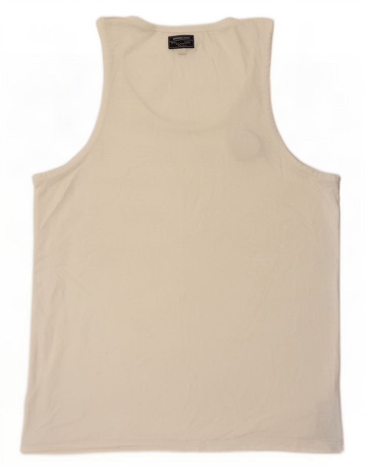 Canotta Converse da uomo grande in cotone bianco