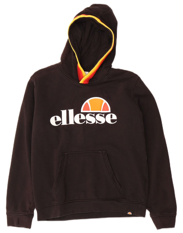 Maglione con cappuccio grafico ELLESSE per ragazzi 13-14 anni in cotone nero