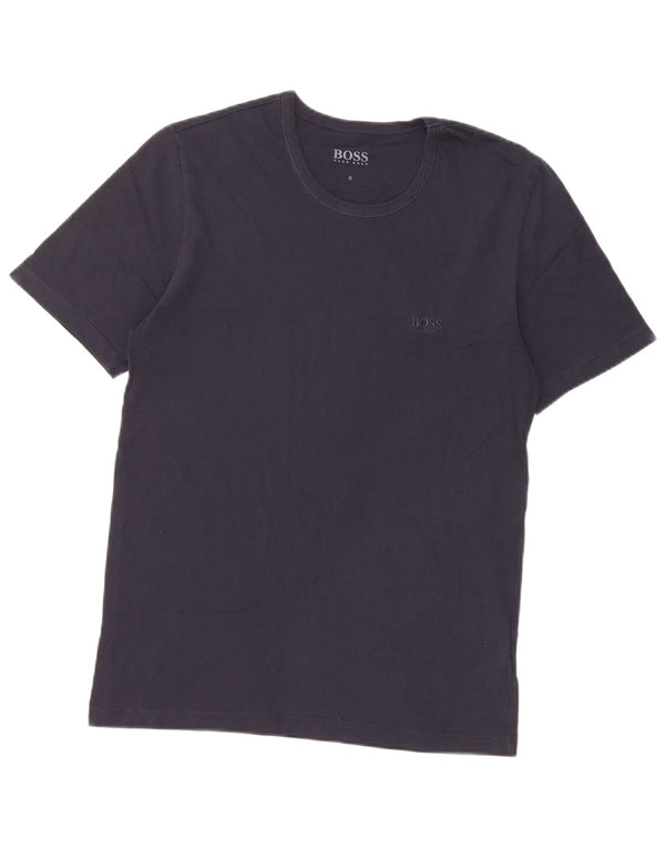 T-shirt da uomo Hugo Boss Top Small in cotone blu navy