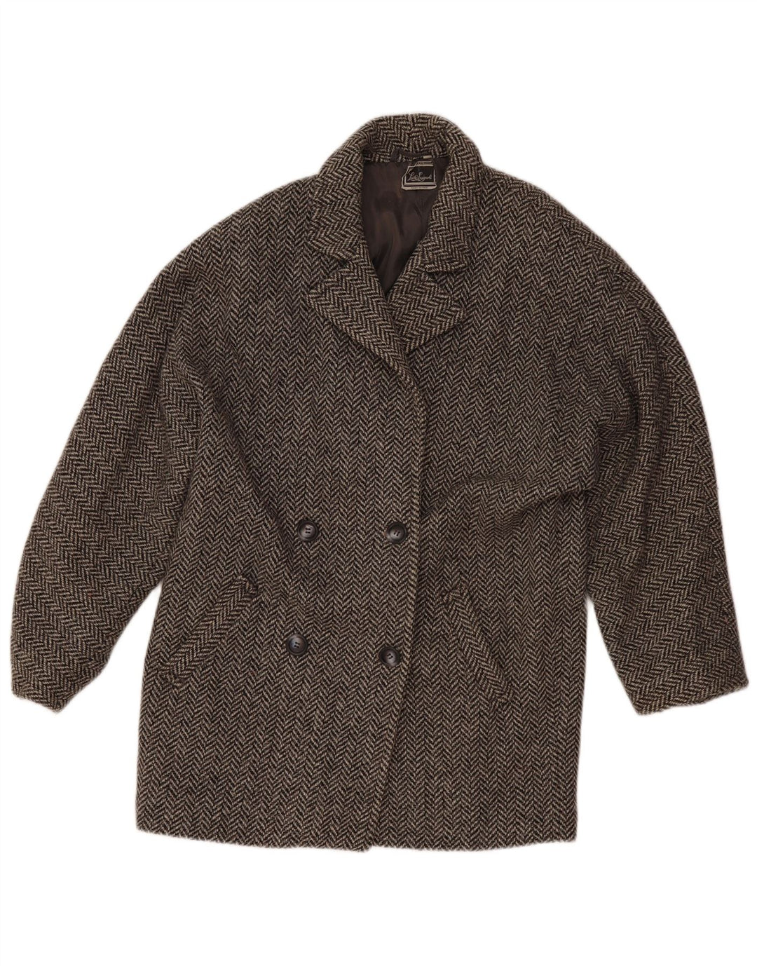 Giacca blazer da donna Luisa Spagnoli UK 12 Grigio medio a spina di pesce