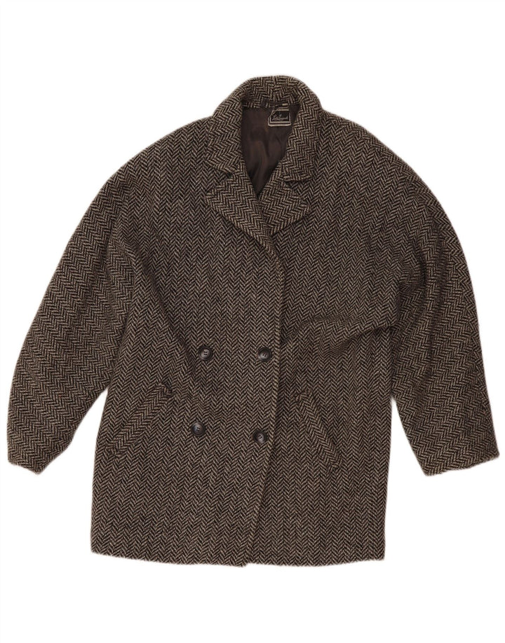 Giacca blazer da donna Luisa Spagnoli UK 12 Grigio medio a spina di pesce