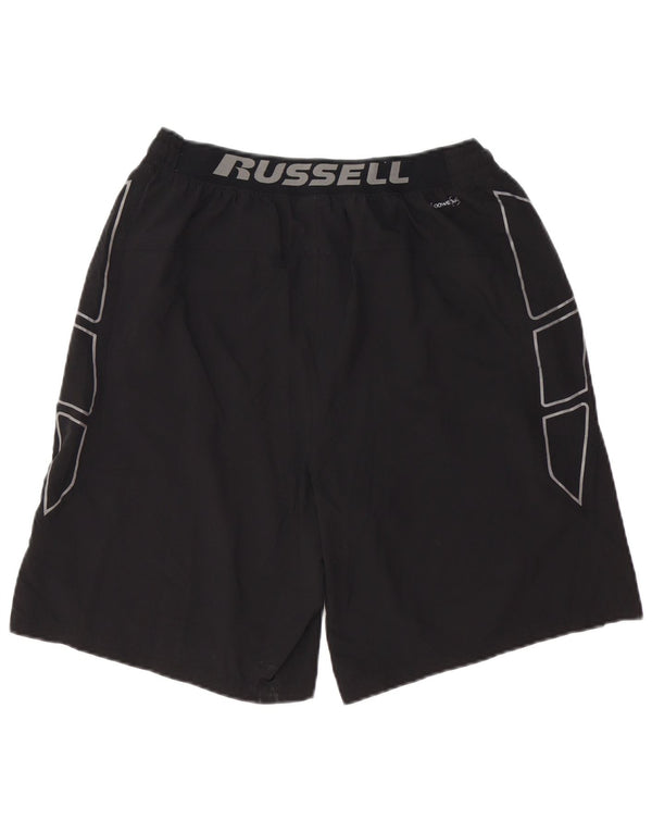 RUSSELL ATHLETIC Pantaloncini sportivi da uomo Dri-Power Graphic neri medi