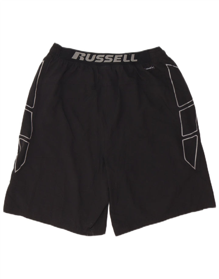 RUSSELL ATHLETIC Pantaloncini sportivi da uomo Dri-Power Graphic neri medi
