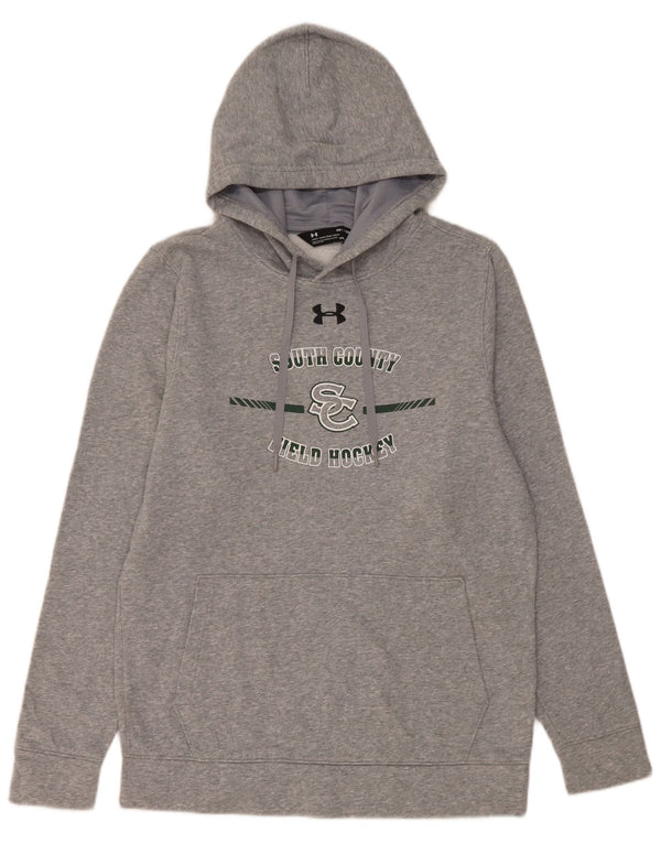 Felpa con cappuccio da hockey su prato da uomo Under Armour South County, piccola grigia