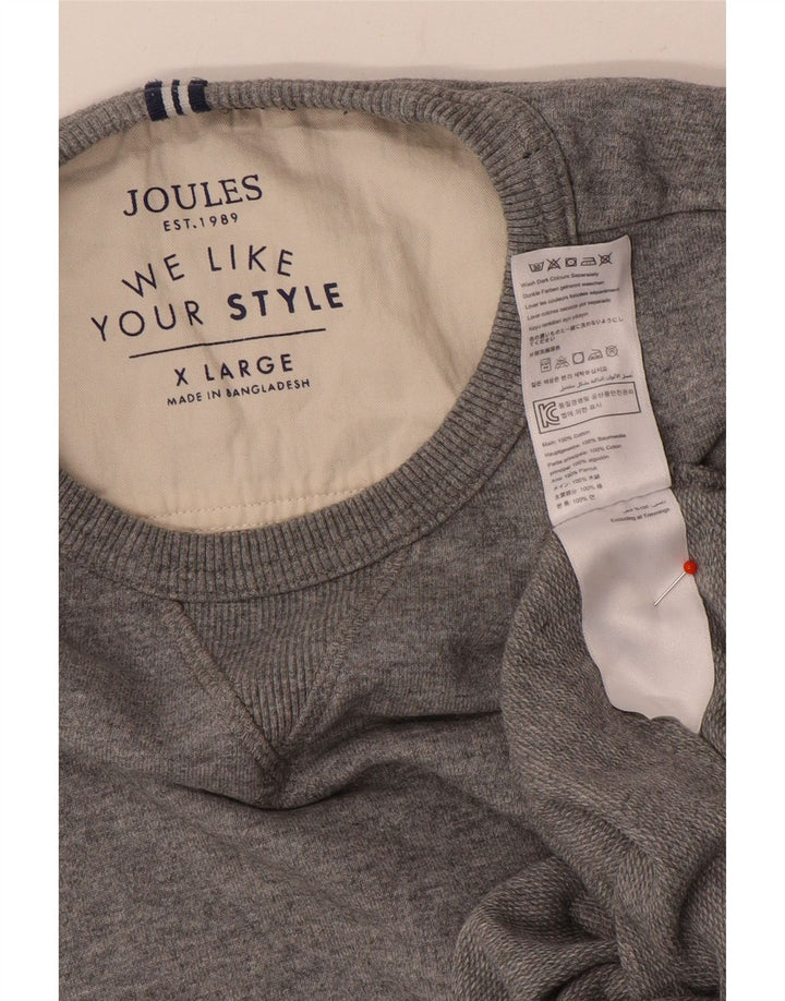 Felpa da uomo Joules Maglione XL Cotone chiazzato grigio