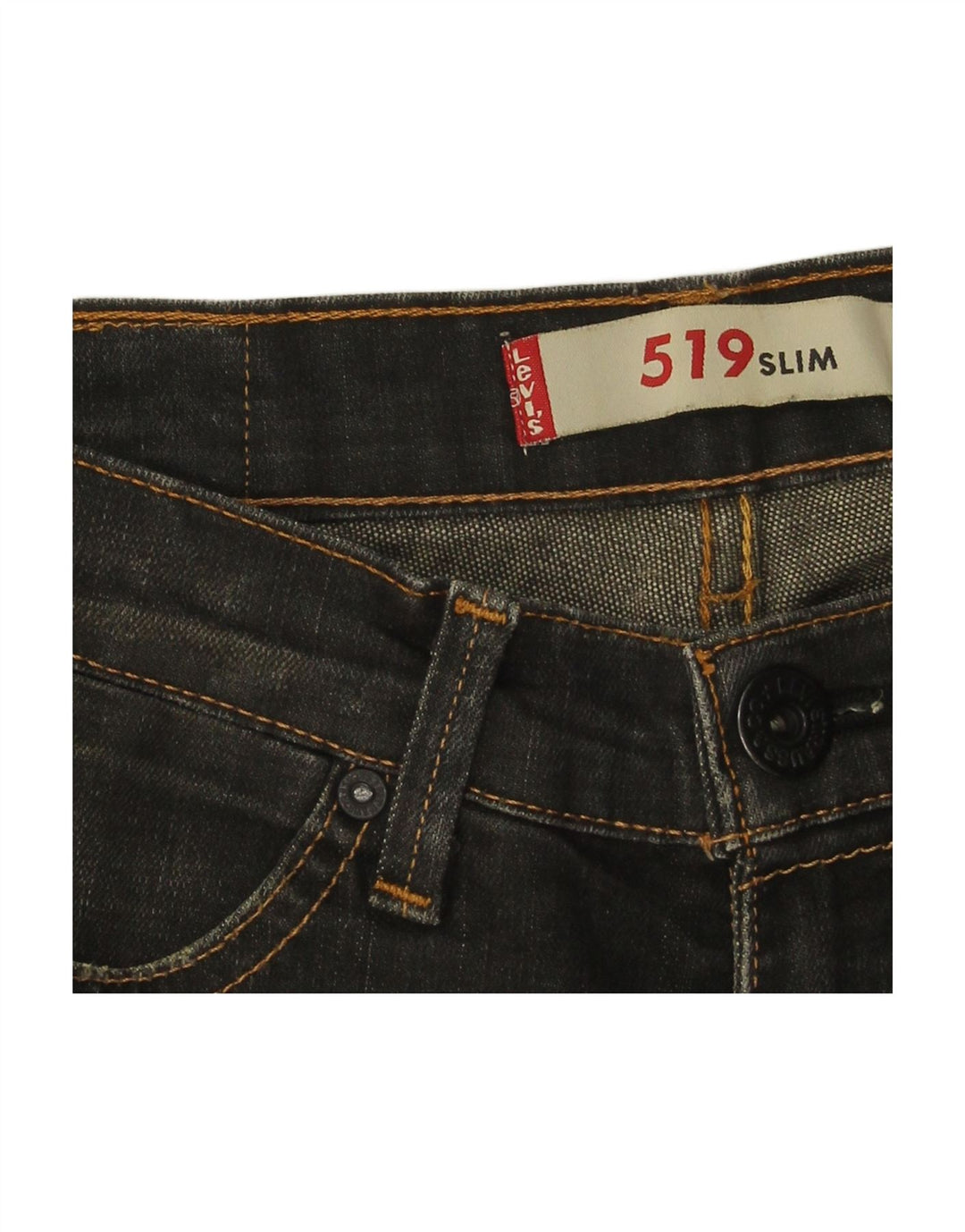 LEVI'S Womens 519 Slim Jeans W30 L33 Black