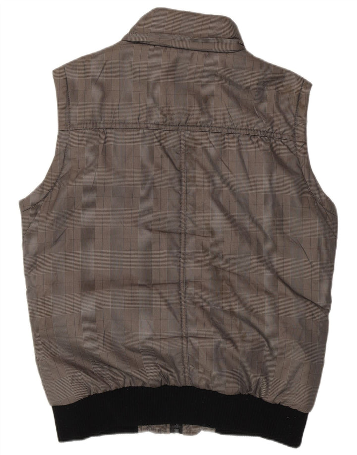 JACK & JONES Gilet da uomo UK 40 grande grigio a quadri