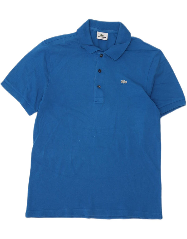 Polo da uomo LACOSTE taglia 5 grande in cotone blu