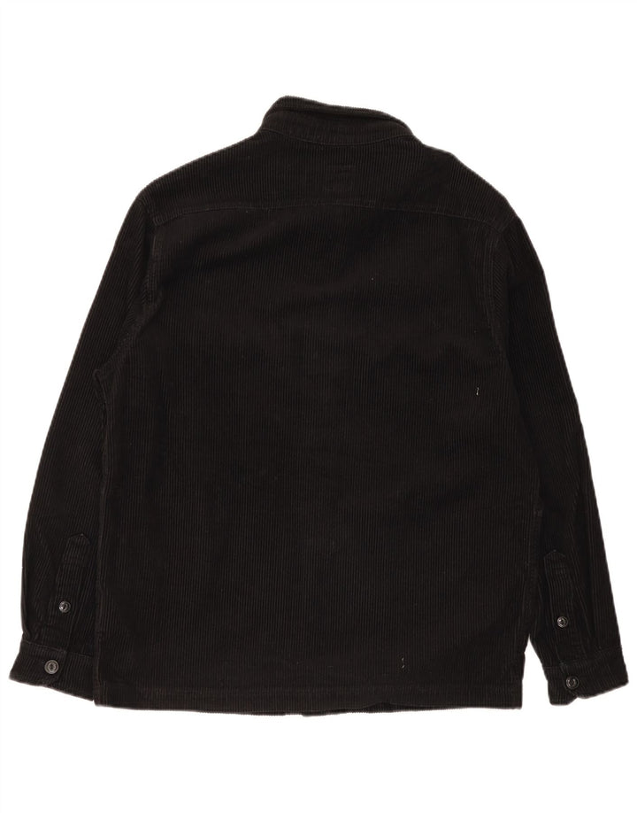 Giacca da uomo in velluto a coste Lee UK 36 piccola in cotone nero