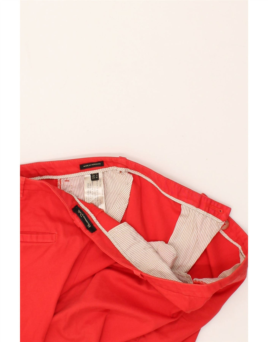 MASSIMO DUTTI Womens Slim Chino Trousers EU 40 Medium W32 L29  Red Cotton | Vintage Massimo Dutti | Thrift | Second-Hand Massimo Dutti | Used Clothing | Messina Hembry 