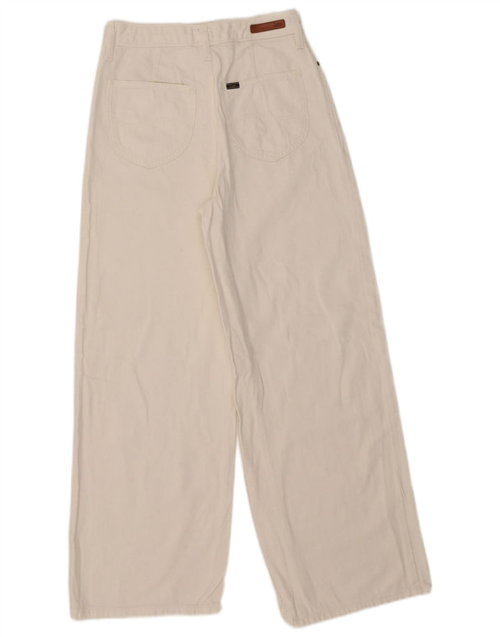 Jeans LEE Stella a gamba larga da donna W27 L27 in cotone bianco