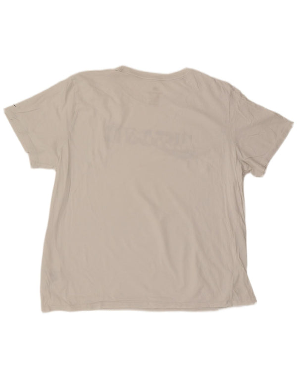 T-shirt grafica da uomo Nike Top 2XL cotone bianco