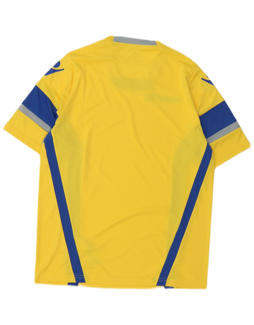 T-shirt grafica da uomo Macron Top in poliestere color block giallo medio