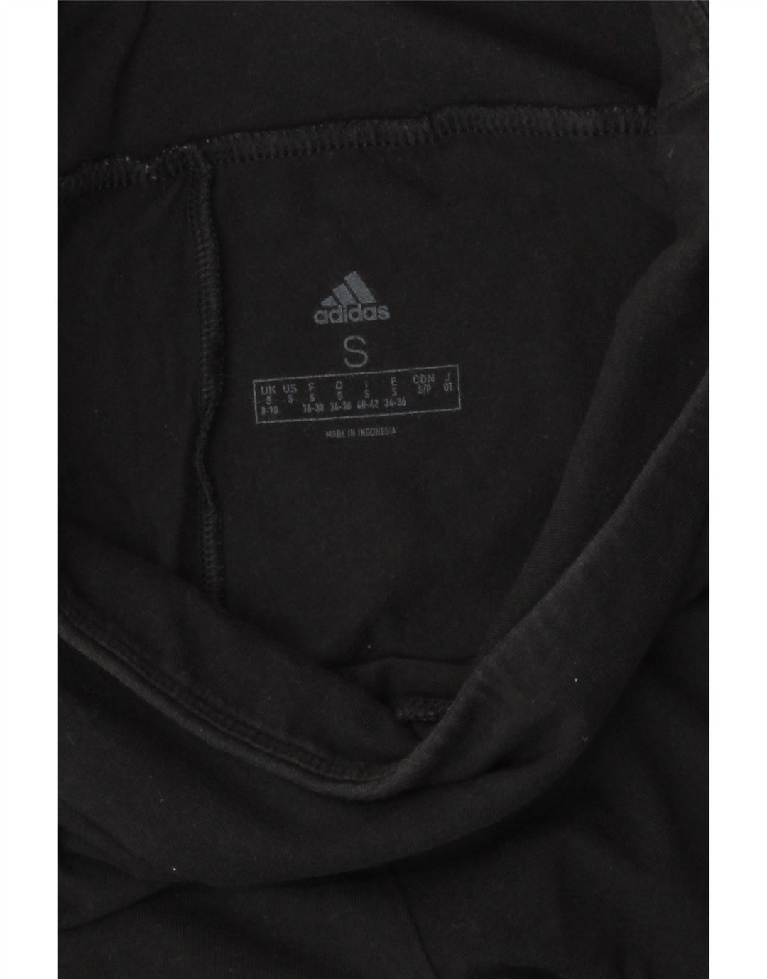 Leggings grafici da donna Adidas UK 8/10 piccolo cotone nero