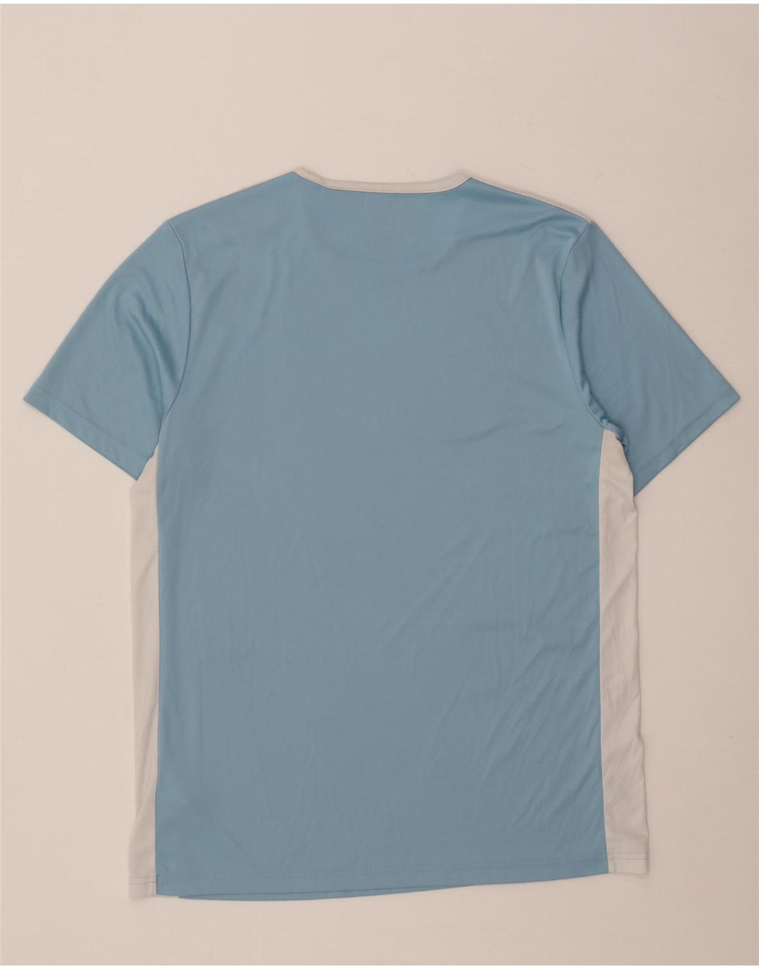 T-shirt Adidas Climalite da uomo, grande, in poliestere color block blu