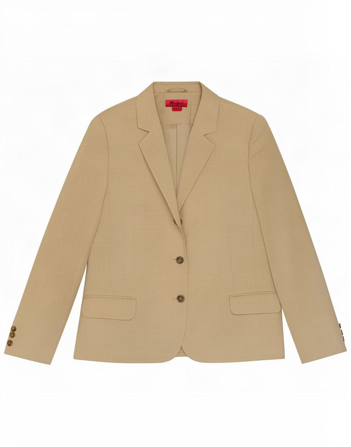 Giacca blazer a 3 bottoni da donna Monsoon UK 18 XL Lino beige