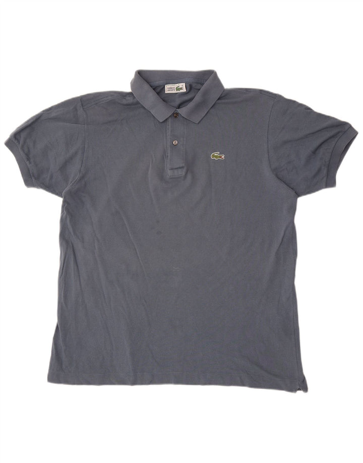 Polo da uomo Lacoste taglia 6 XL in cotone grigio