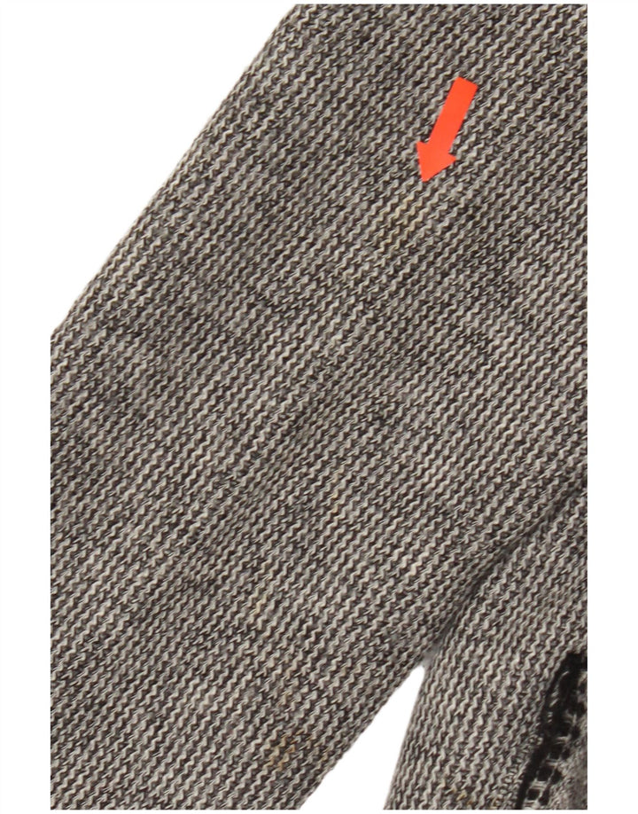 Luisa Spagnoli Giacca Blazer a 2 Bottoni da Donna UK 14 Large Grigio Lana Vergine