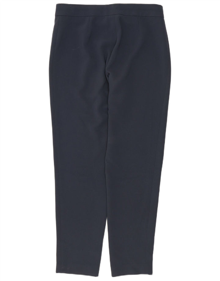 Pantaloni casual slim da donna Max Mara UK 8 Small W28 L27 Blu navy