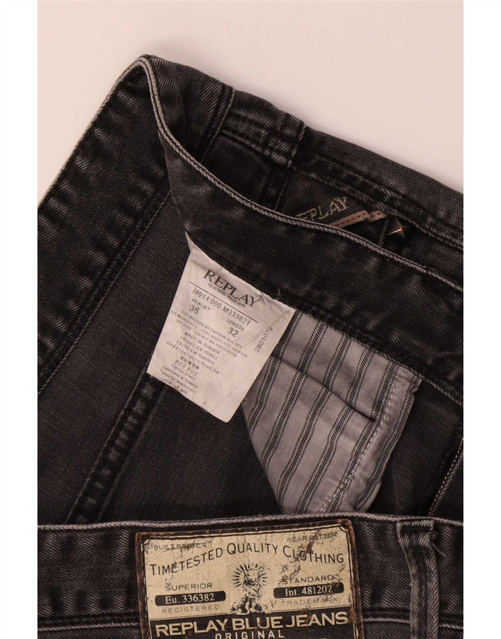 Jeans dritti da uomo Replay W36 L32 Grigi