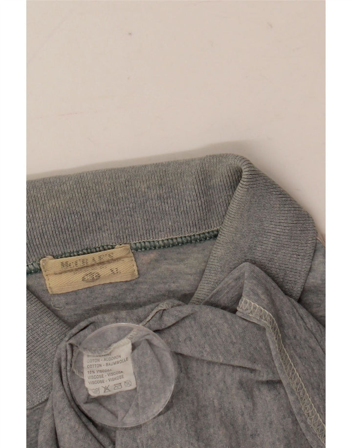 Polo grafica da uomo Mc Crae XL in cotone grigio
