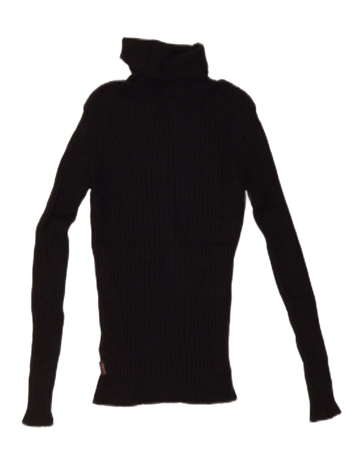 Musto Maglione da donna con collo alto e collo alto UK 12 Viscosa nera media