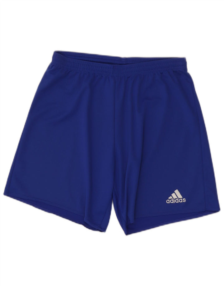 Pantaloncini sportivi ADIDAS Climalite da uomo blu medio in poliestere