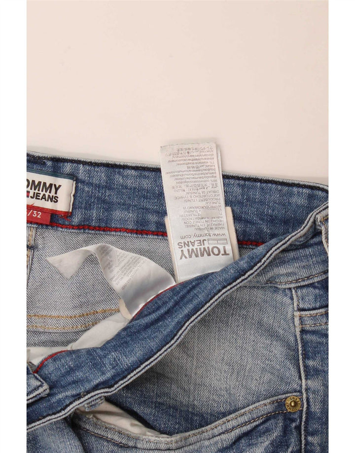 Pantaloncini di jeans slim Thavar da uomo Tommy Hilfiger W33 cotone blu medio