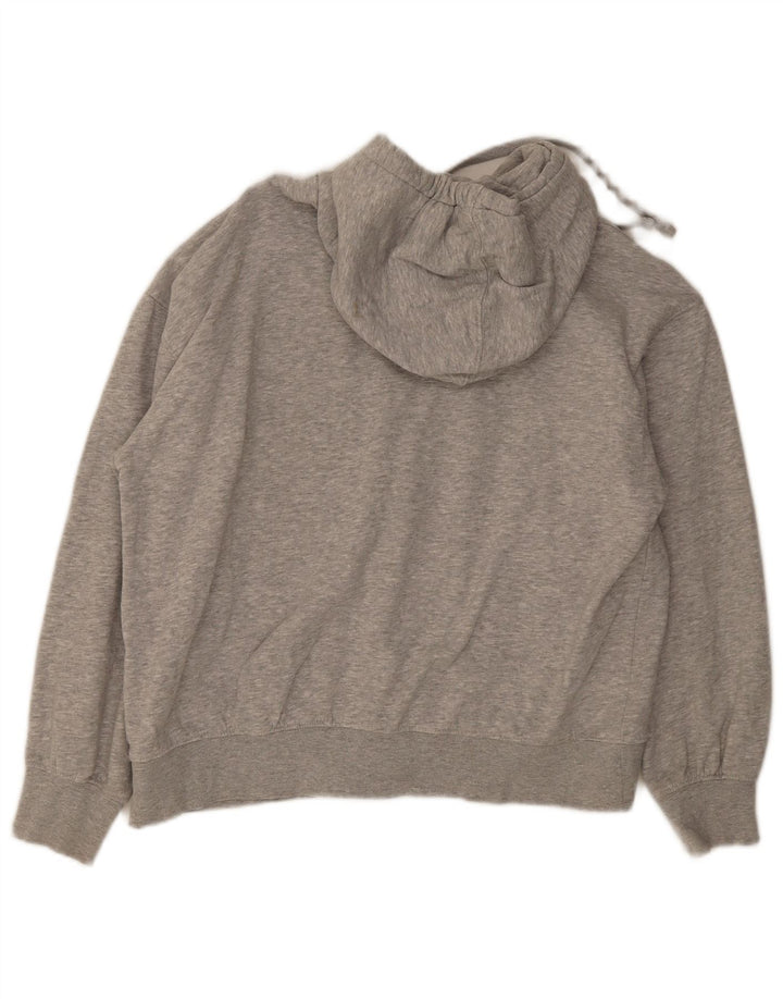 Maglione oversize con cappuccio da donna Zara UK 14 Grigio medio chiazzato