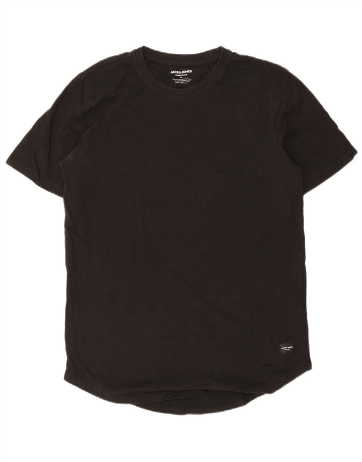 T-shirt da uomo Jack & Jones Top in cotone nero medio