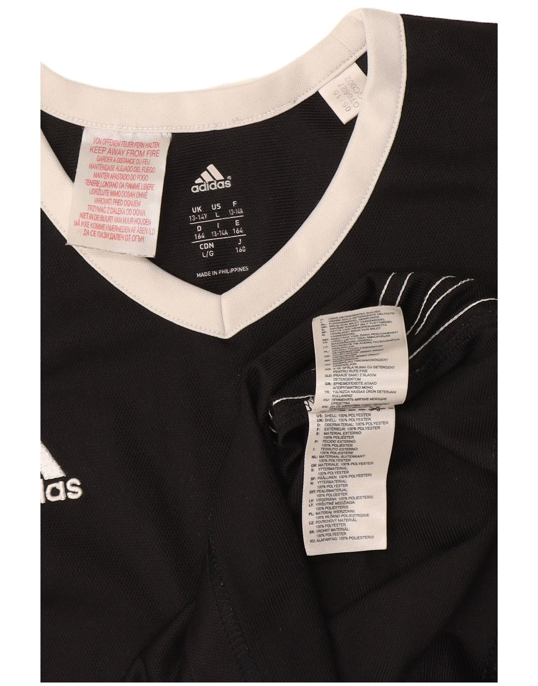 Canotta Adidas Bambina 13-14 Anni Poliestere Nera