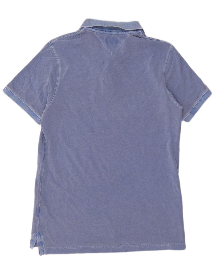 Polo da uomo Tommy Hilfiger in cotone blu medio