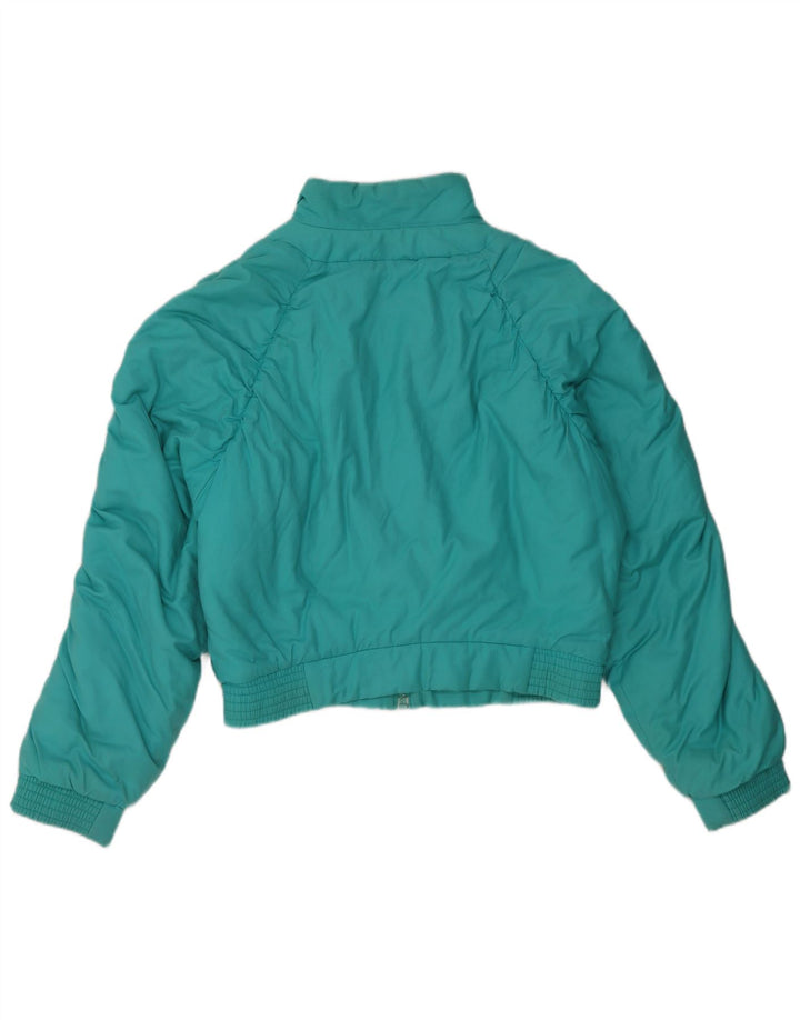 Giacca imbottita corta da donna Sergio Tacchini vestibilità ampia IT 42 medio turchese