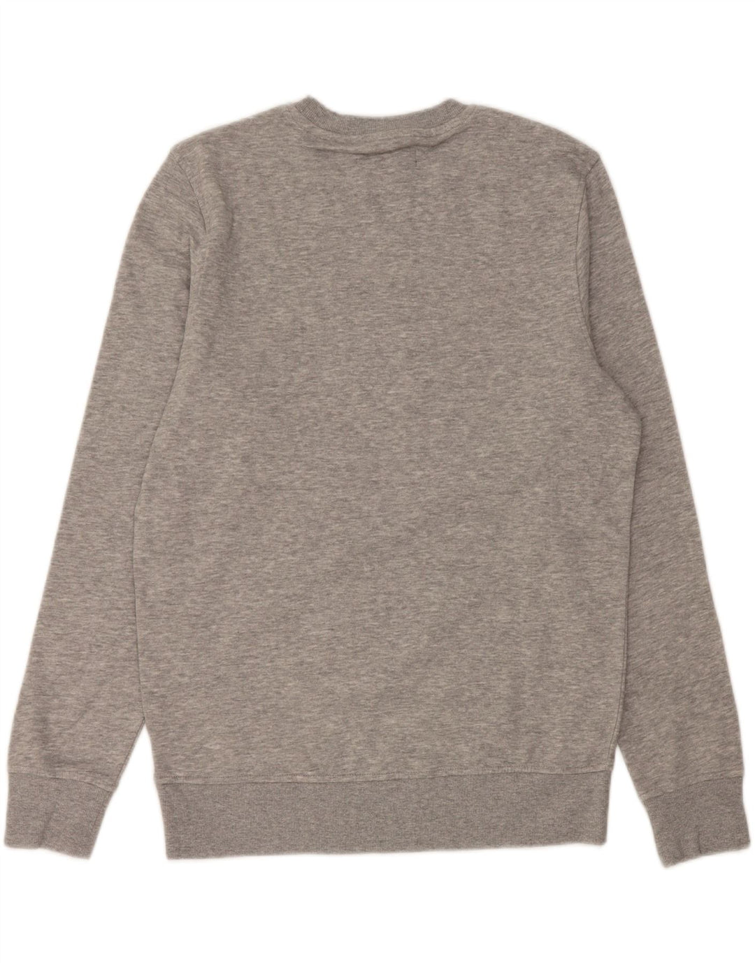 JACK & JONES Felpa con grafica da uomo Maglione in cotone screziato grigio medio