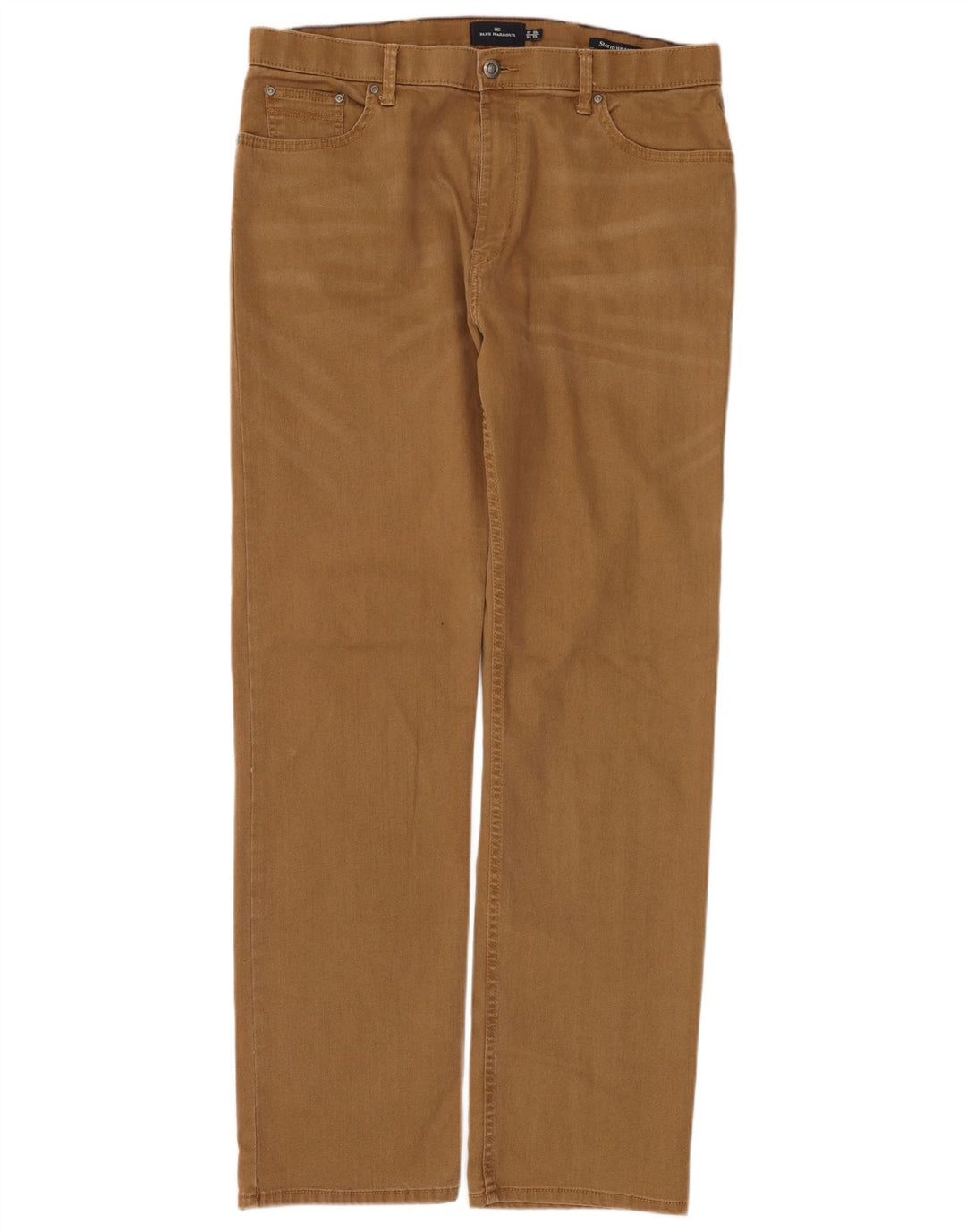 Jeans dritti da uomo Marks & Spencer W38 L33 cotone marrone