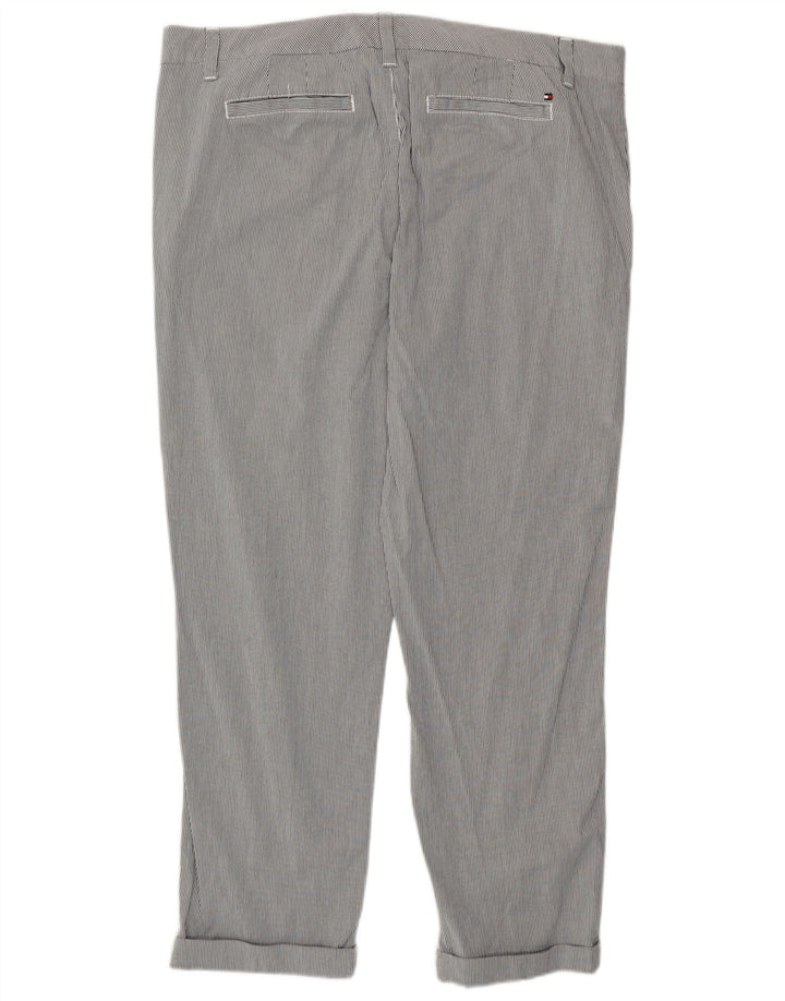 Pantaloni corti da donna Tommy Hilfiger US 14 XL W38 L26 a righe grigie