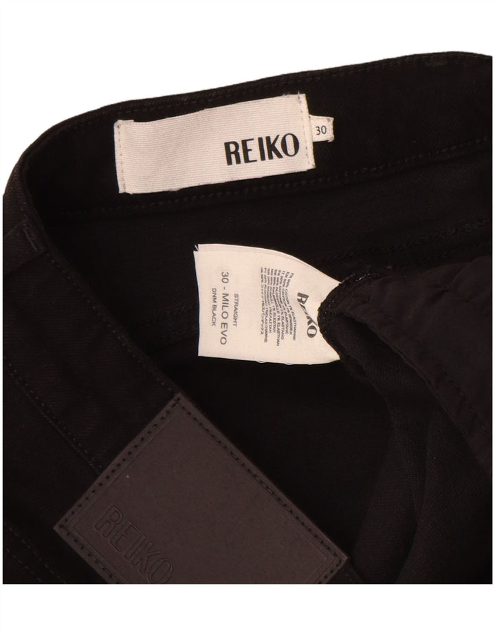 Jeans dritti da donna Reiko W30 L29 cotone nero