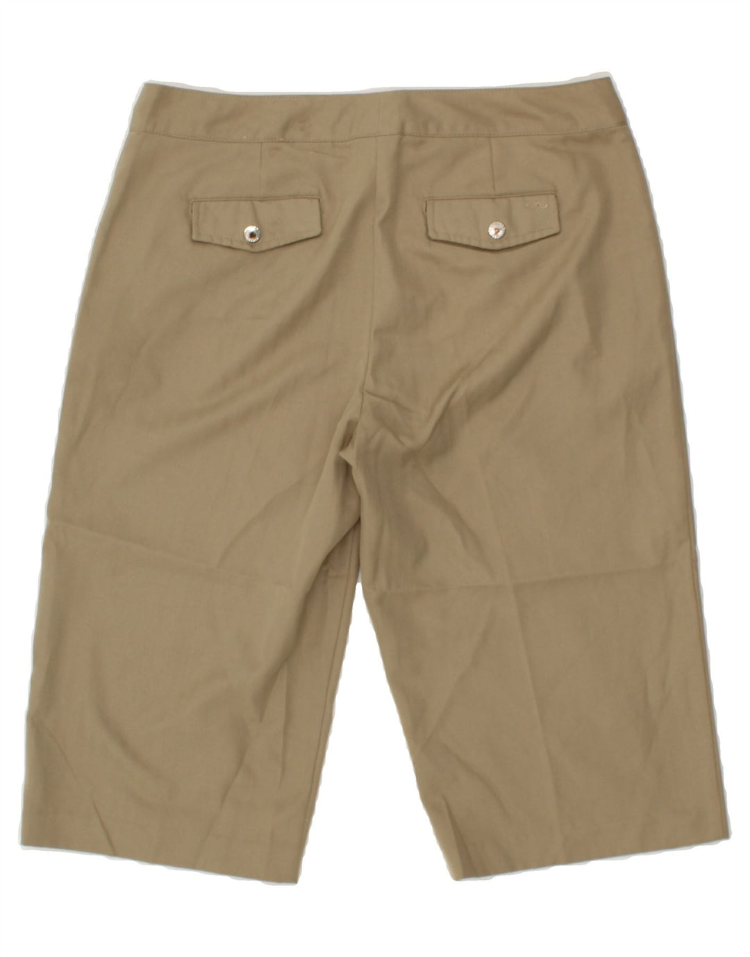 IZOD Womens Stretch Bermuda Shorts US 10 Large W34 Beige Polyester Vintage Izod and Second-Hand Izod from Messina Hembry 